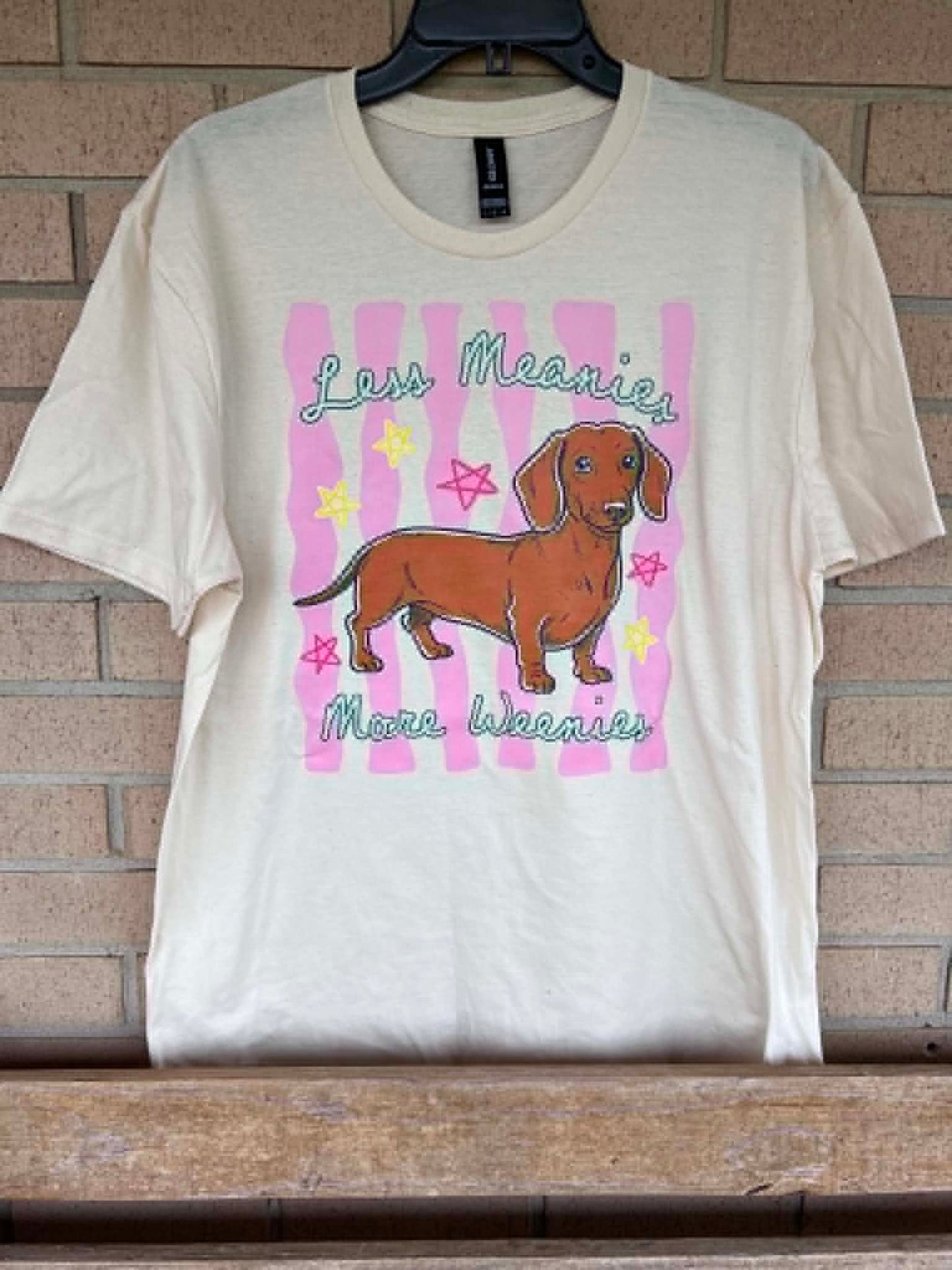 less meanies more weenies tee