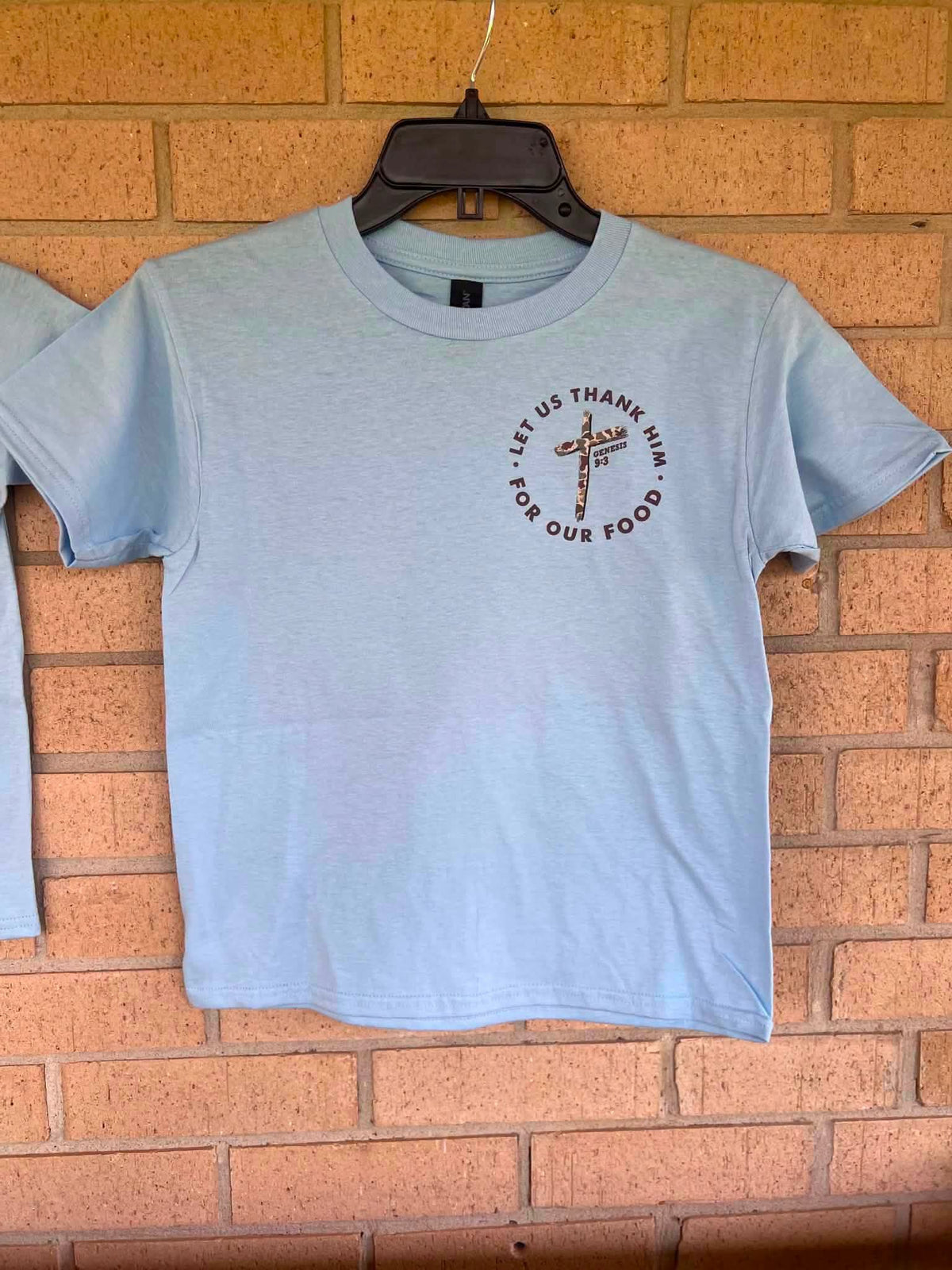 Let us thank him for our food tee