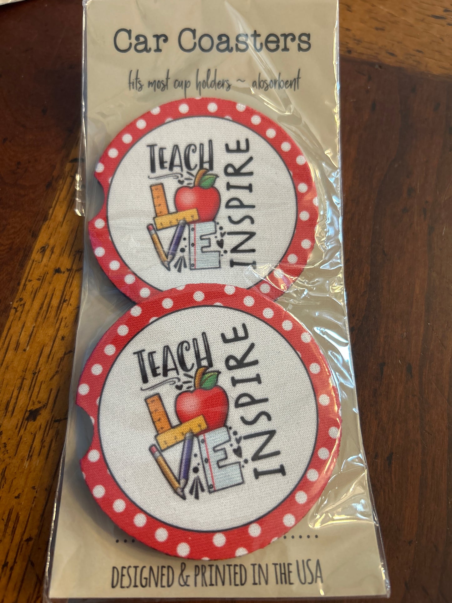 Teacher car coaster sets
