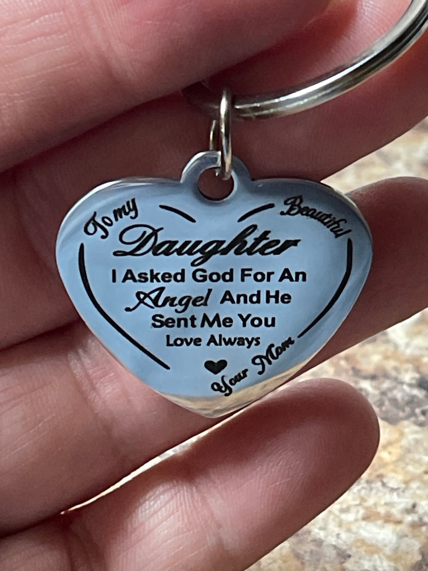 Daughter keychain