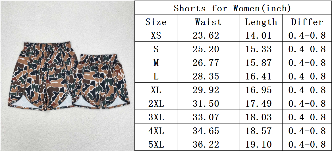 Mommy and Me Baby Girls Green Camo Bottomland Summer Shorts Bottoms: Women L