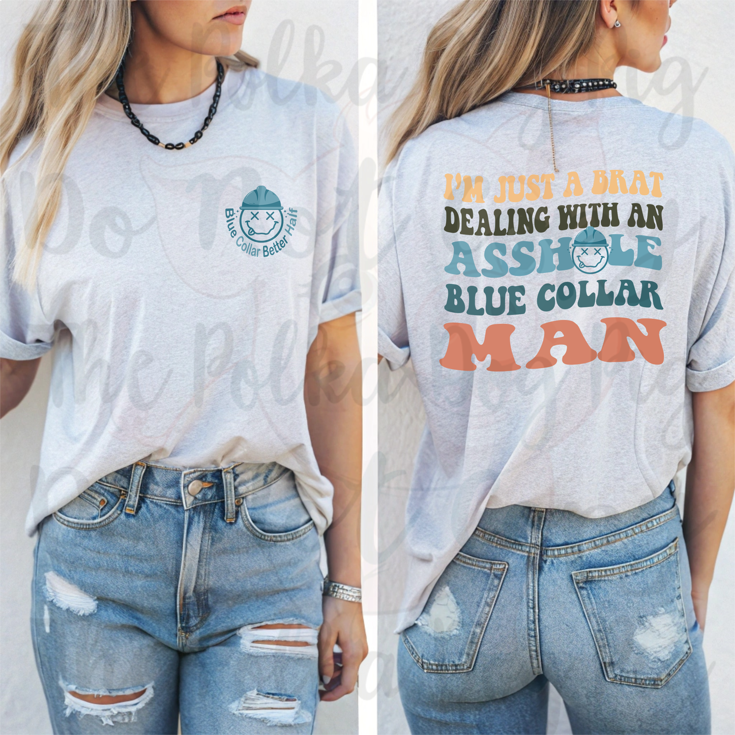Blue Collar Better Half png file only