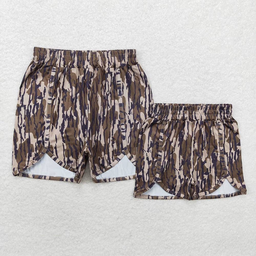 Mommy and Me Baby Girls Green Camo Bottomland Summer Shorts Bottoms: Women 4XL