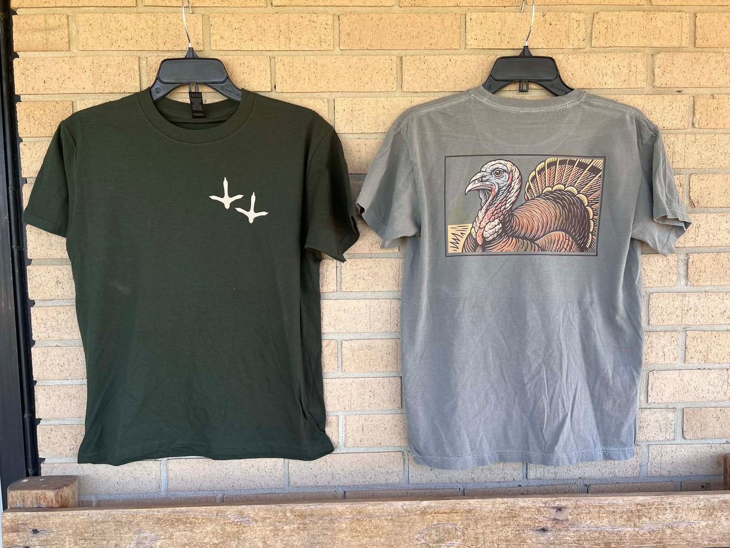 Vintage Turkey tee cream turkey tracks tee