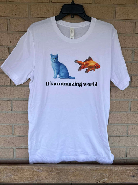 It's an amazing world tee