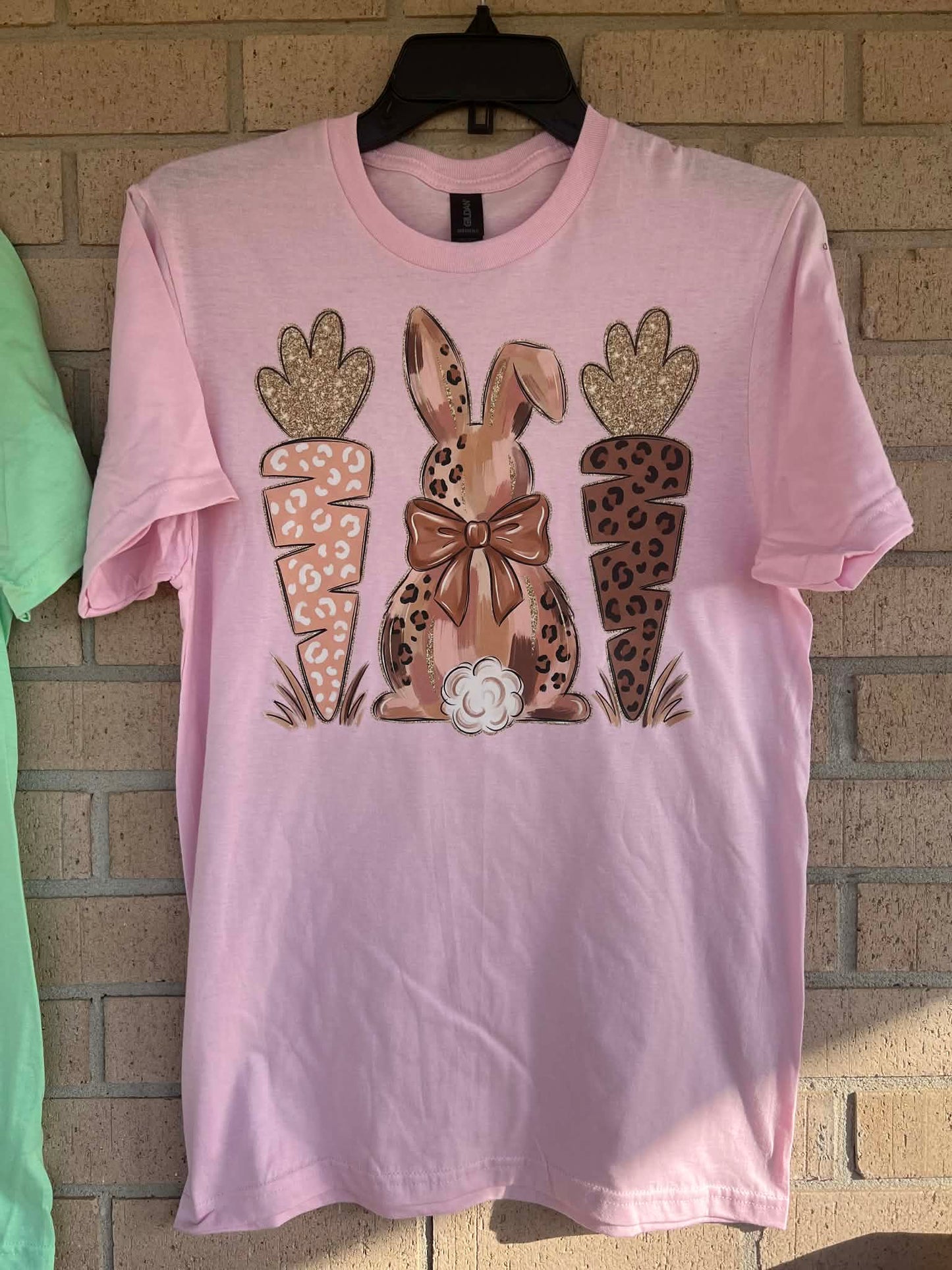 leopard carrots with bunny tee