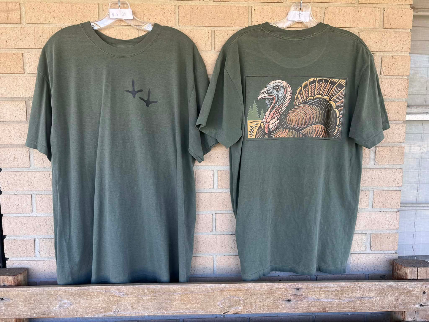 Vintage Turkey tee black turkey tracks tee