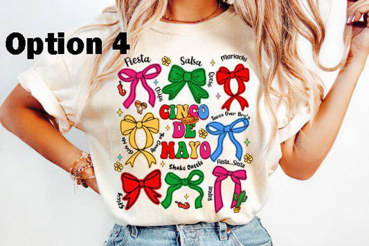 bows Cinco de Mayo tee