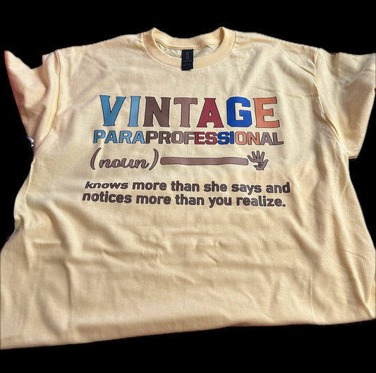 Vintage para pro tee