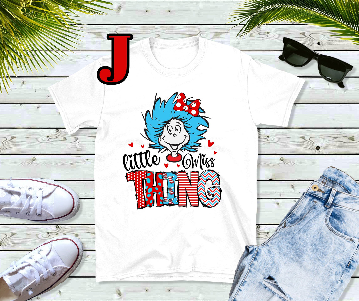 Dr Seuss day little miss thing tee