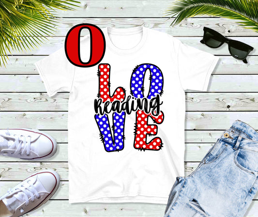 Dr Seuss day love reading tee