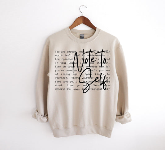 Note to Self Shirts