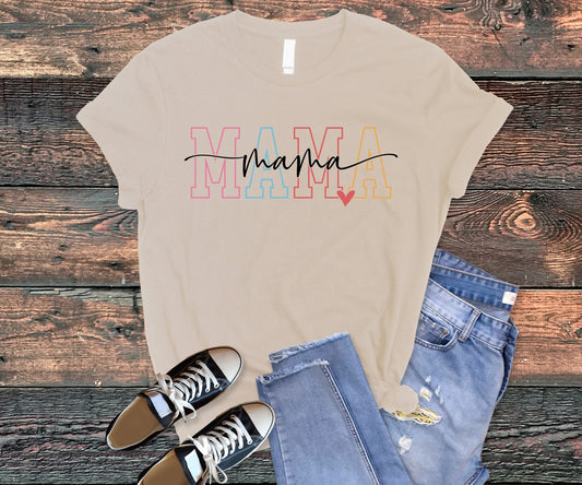 colorful mama tee