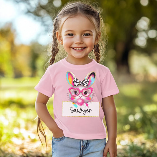 Bunny Shirt with custom names tee