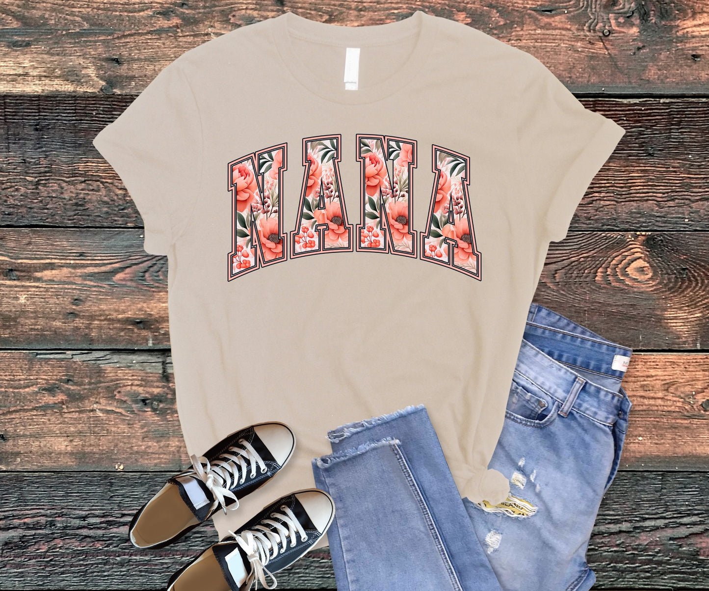 floral nana tee