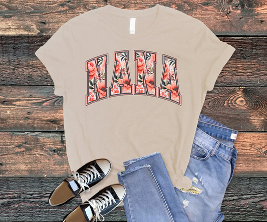 floral nana tee