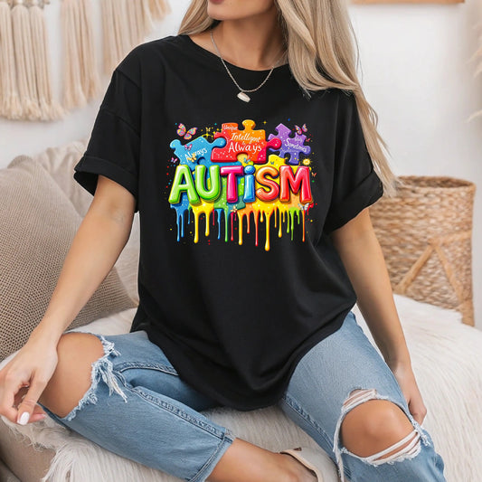 Autism drip tee