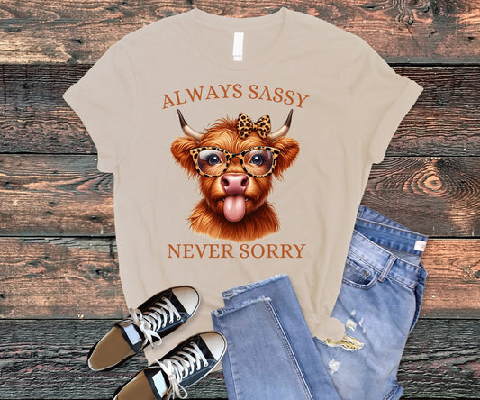 Always Sassy Never Sorry tee