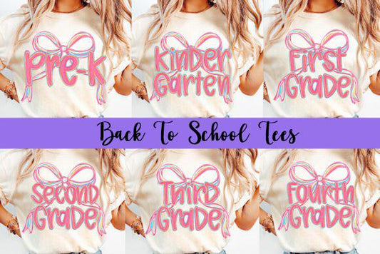 Croquette bow grade tees