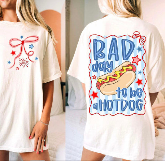 Bad day to be a hot dog tee