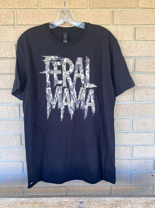 CAMO FERAL MAMA TEE