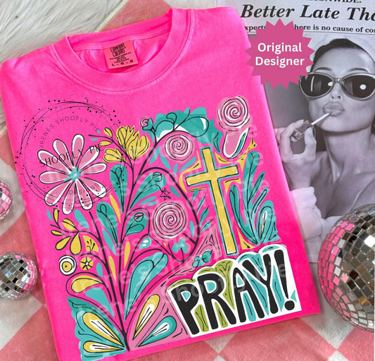 Colorful Pray tee