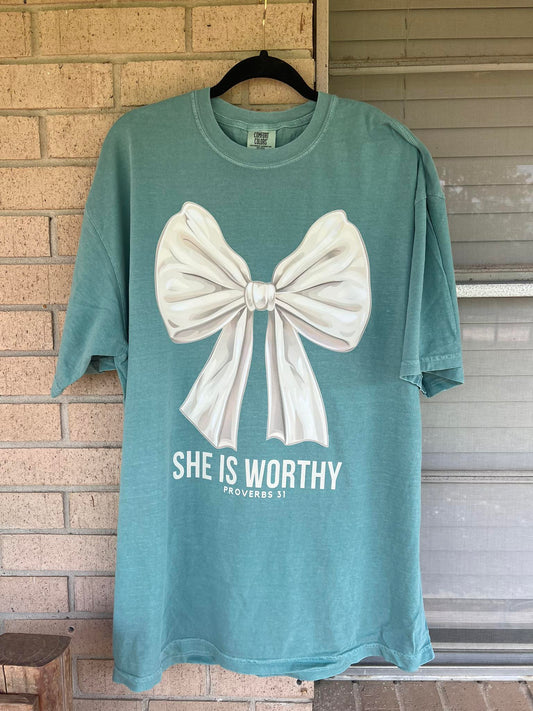 She Is worthy tee
