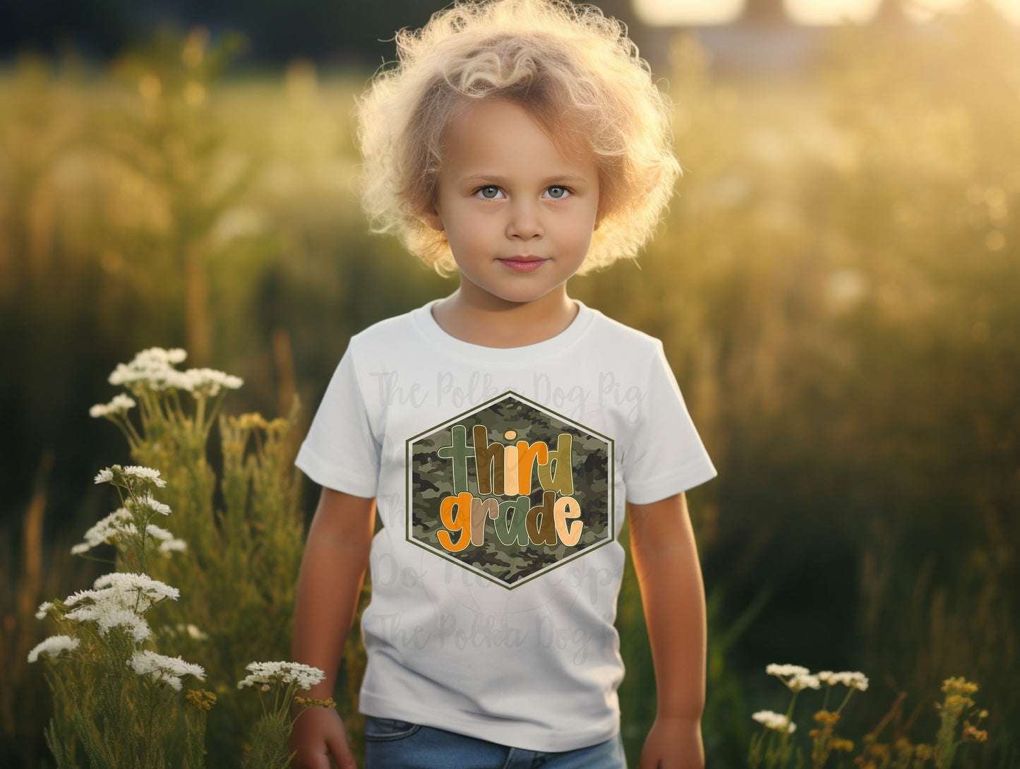 Earthtone letter grades camo tees