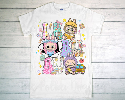 back to school labubu tee