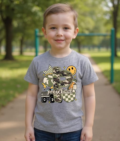 back to school camo tees