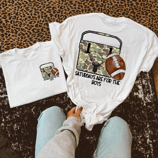 Saturdays are for the boys tee