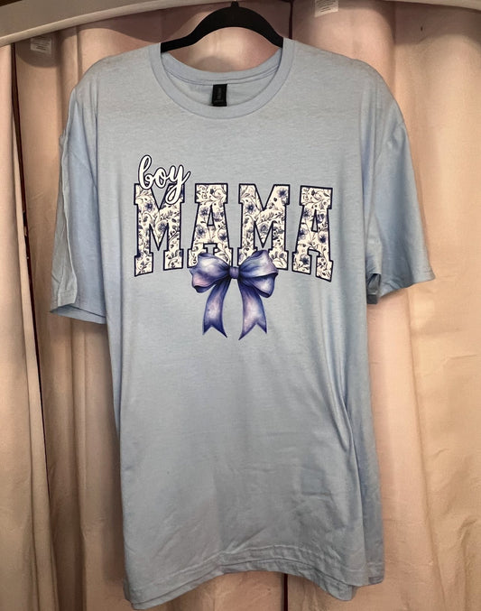 floral boy mama tee