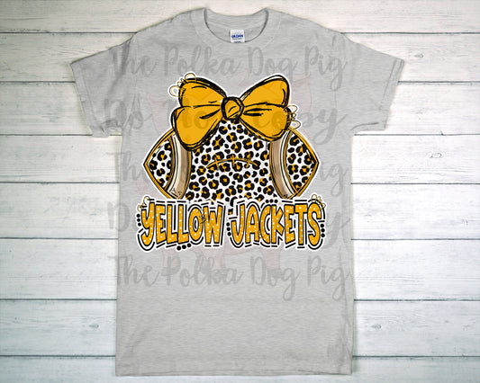 Jeff Davis yellow jackets football tee