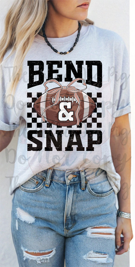 Bend and snap football tees
