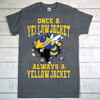 once a yellow jacket always a yellow jacket tshirt