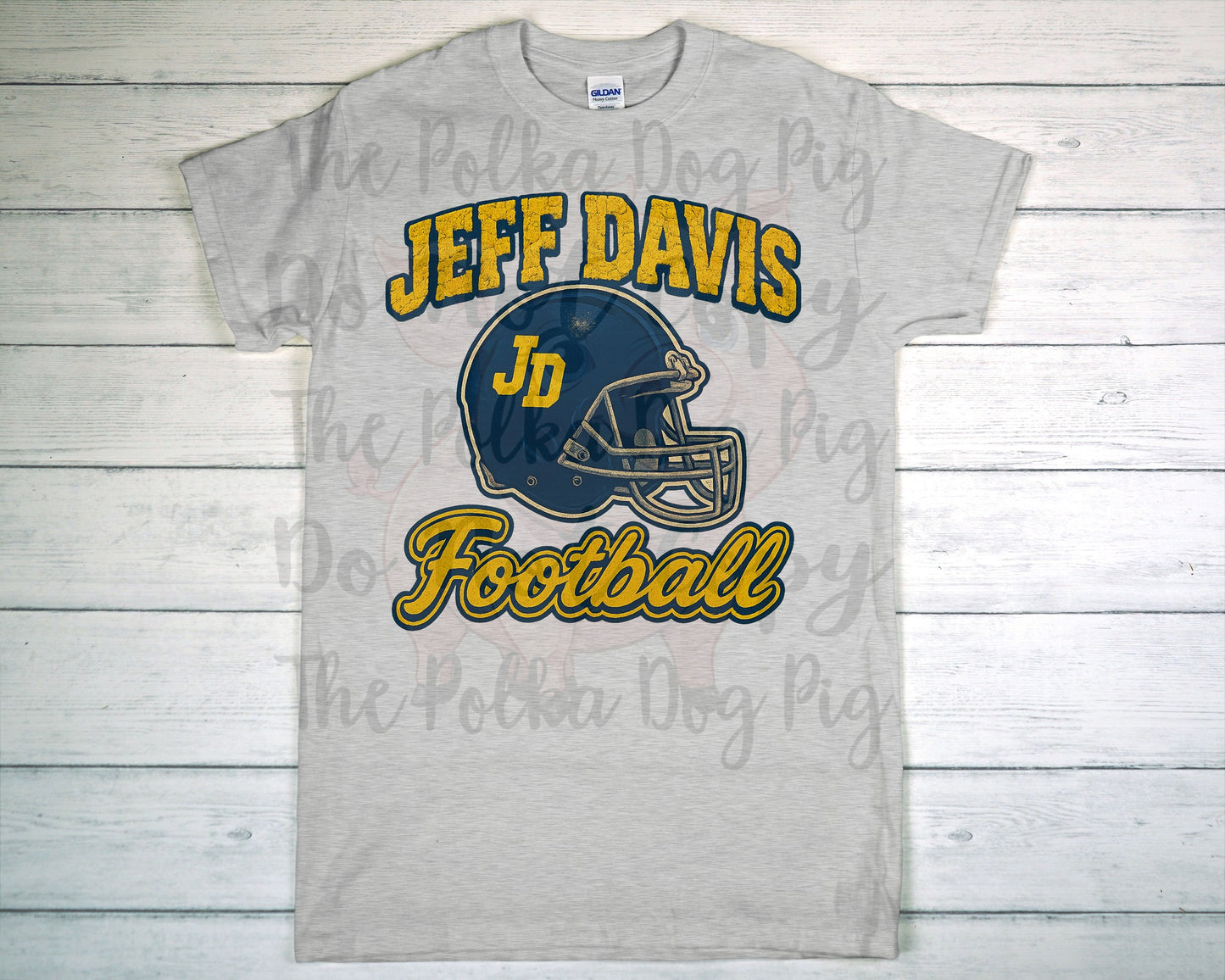 jeff davis football tee