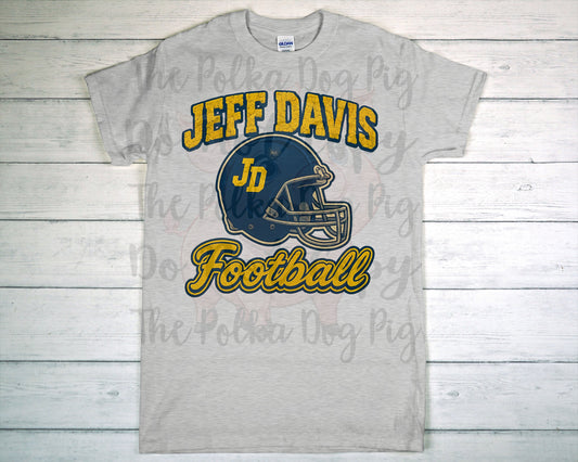 jeff davis football tee