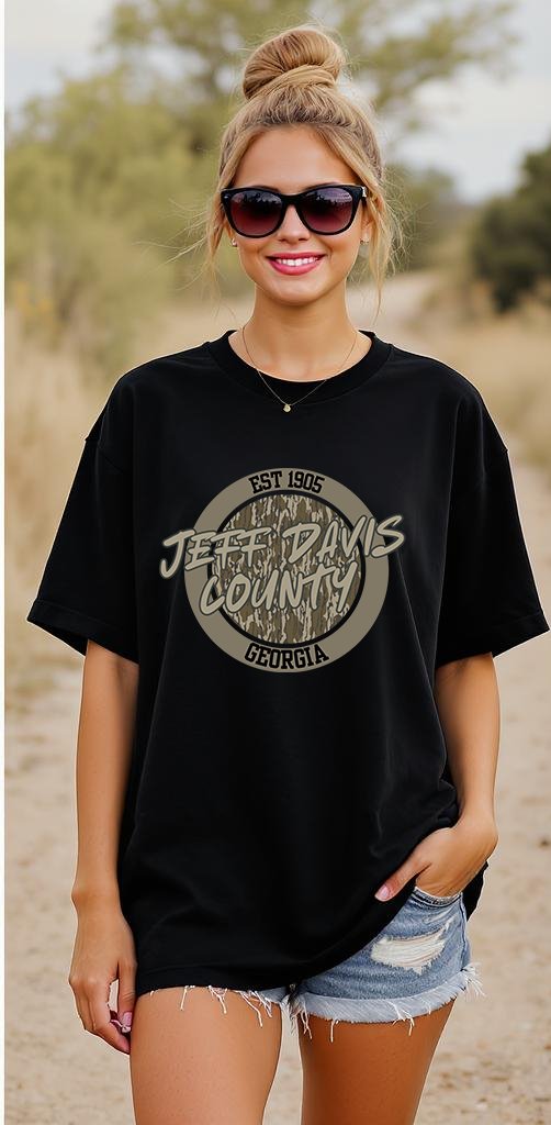 camo jeff Davis Georgia small town big pride tee