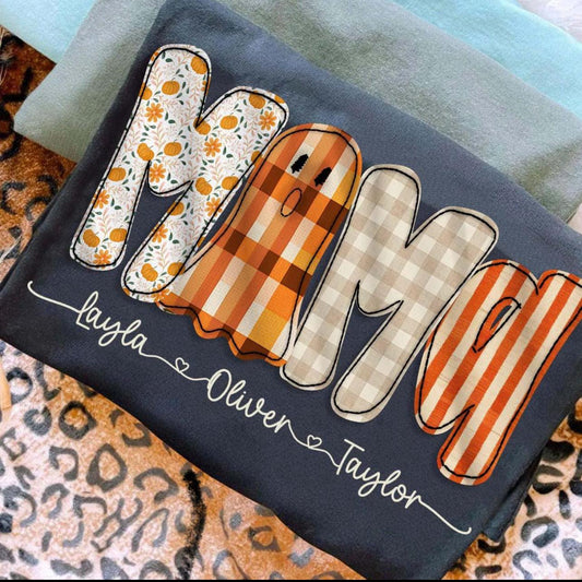 Mama with custom names tee