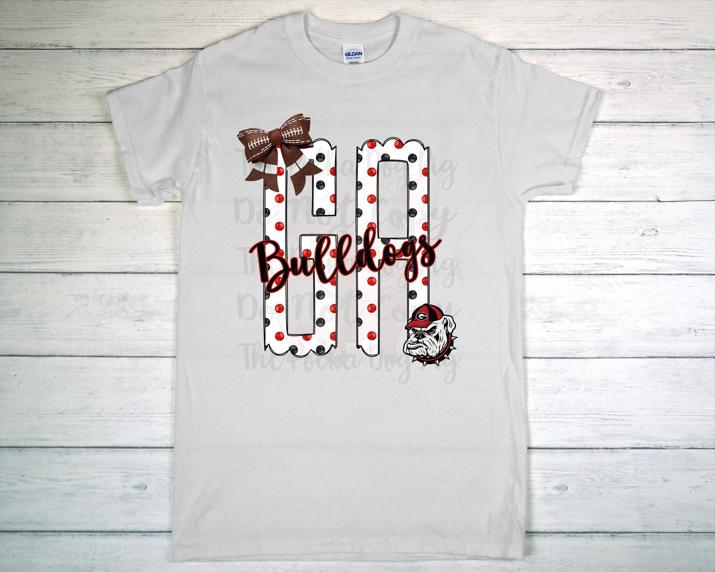 Georgia Bulldog Polka Dot design tees