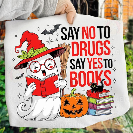 say no to drugs say yes to books tee