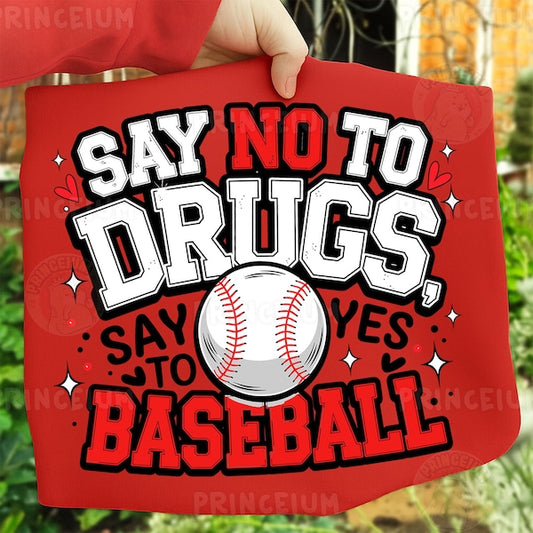 say no to drugs say yes to baseball tee