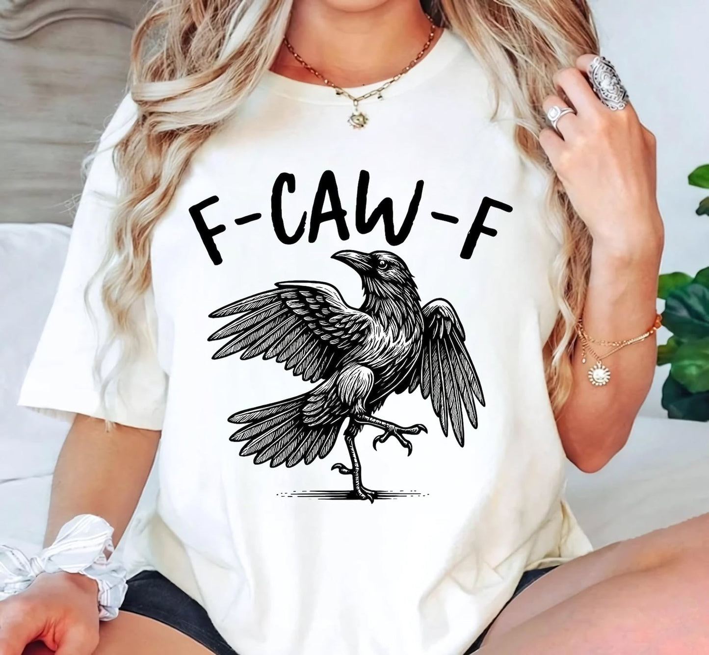 F CAW F CROW TEE