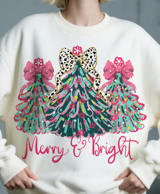 3 tree merry and bright tee