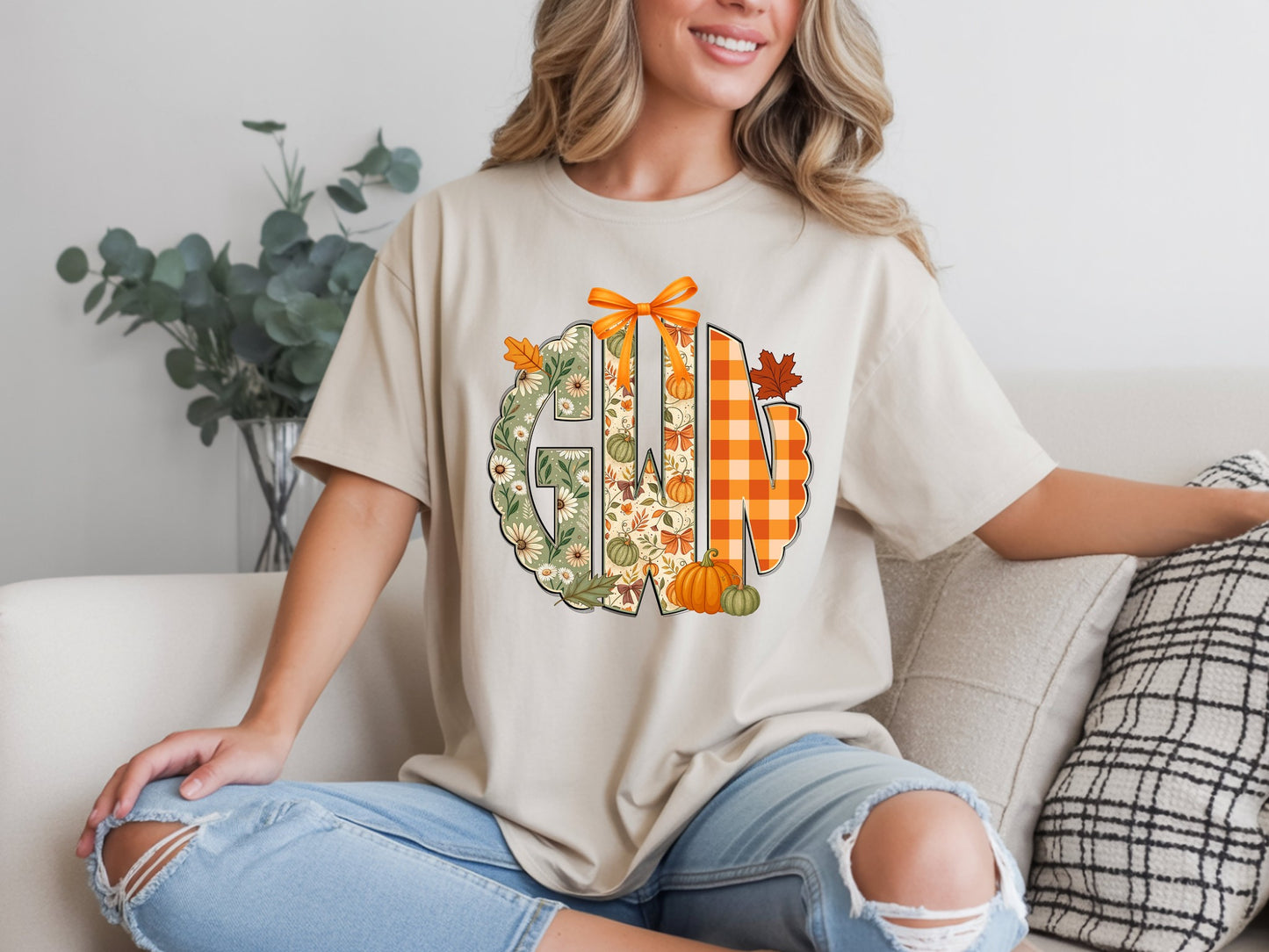 Fall Monogram tee