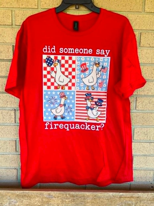 Did someone say firequacker goose tee