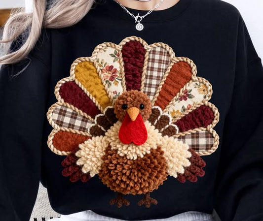 Faux yarn Turkey tee