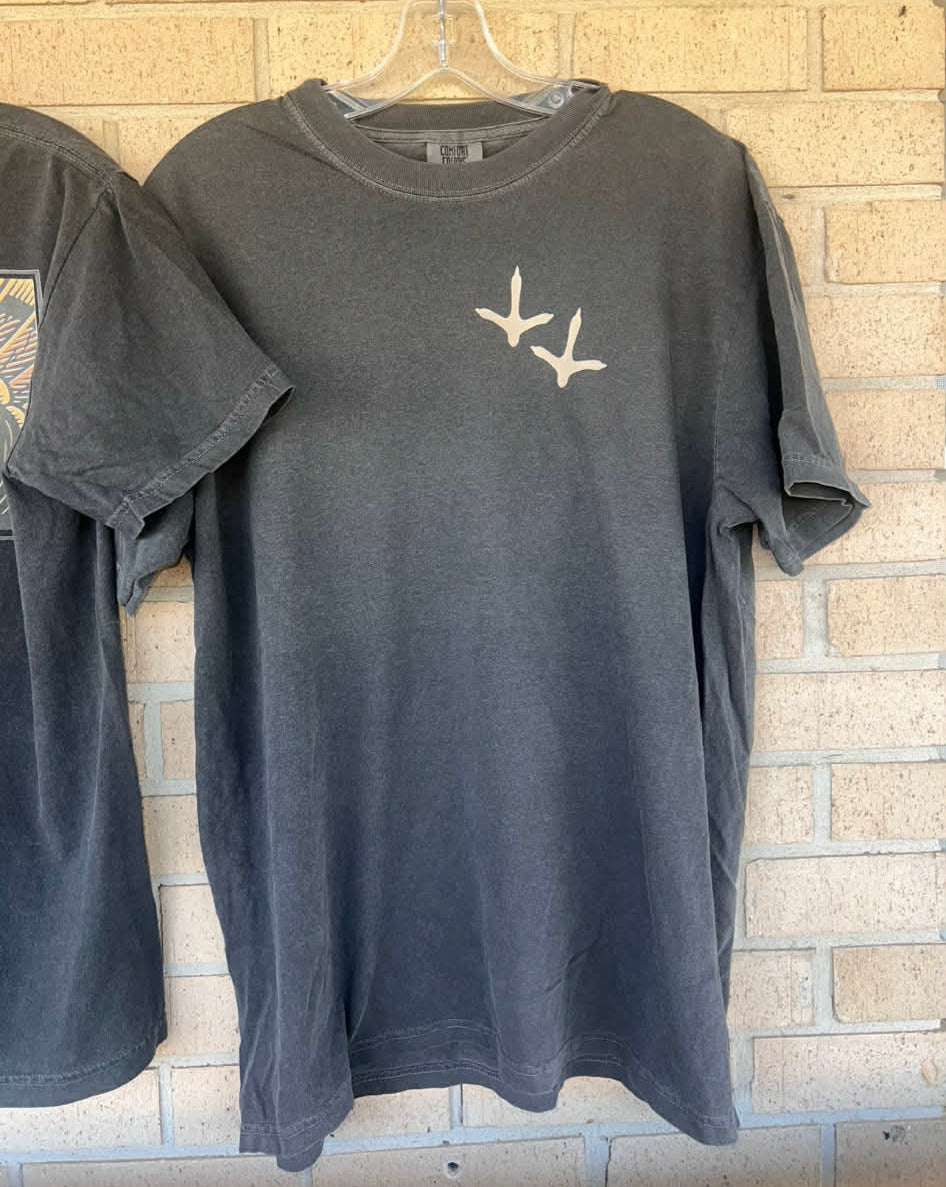 Vintage Turkey tee cream turkey tracks tee