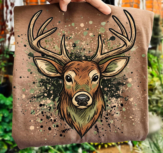 Deer splatter tee