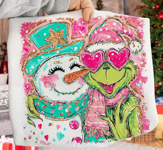 Frosty and grinch tee